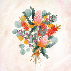Moonpig Rachel Gyan Illustration Australia Floral Thank You Wedding Card