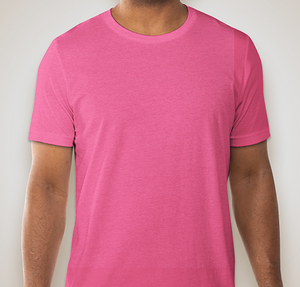 Bella + Canvas Jersey T-shirt - Heather Charity Pink