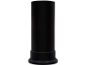 Adam Short Decorative Straight Stove Pipe in Black