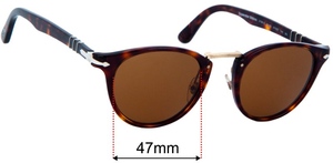 Sunglass Fix Replacement Lenses for Persol 3108-S - 47mm Wide