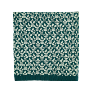 Wave Geo Throw, Sage & Basil