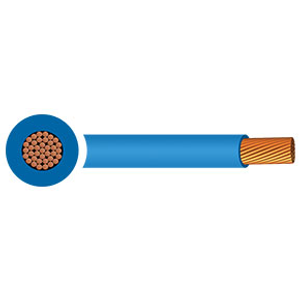 Tri-rated Cable Single Core 0.5mm² Blue PVC 100m Reel