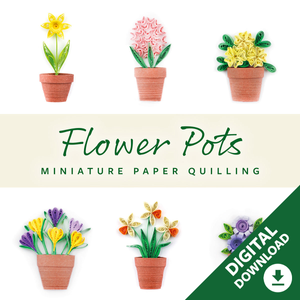 Miniature Flower Pots Quilling Instructions Download