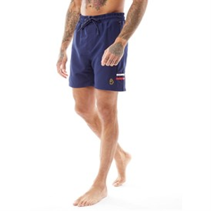LUKE 1977 Mens Tapehead Swim Shorts Navy White