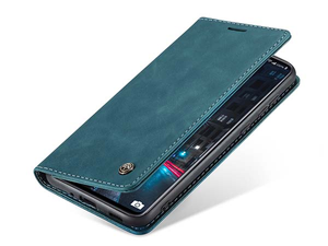 CaseMe Slim Synthetic Leather Wallet Case with Stand for Samsung Galaxy A33 - Teal