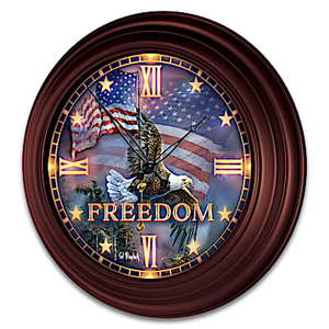 Soaring Freedom Wall Clock
