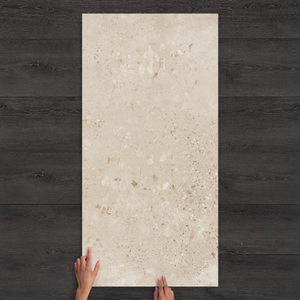 Udino Grey Terrazzo-Effect Matt Porcelain Tile 120x60cm