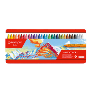 Caran d'Ache Neocolor I Water Resistant Wax Pastels Box of 30