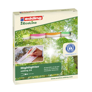edding EcoLine 24 Highlighter Pen Set of 4
