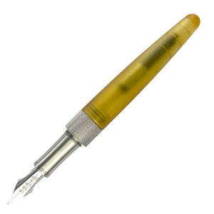 The Good Blue Flame Grilled Ultem with Stainless Steel Fountain Pen Steel Flex Nib Plastic Feed