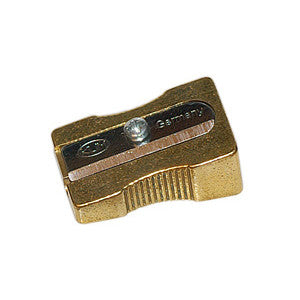 KUM Brass Wedge Single Hole Sharpener 300-1