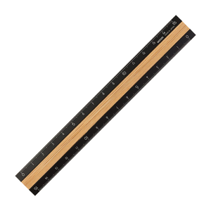 Midori Aluminium & Wooden Ruler 15cm
