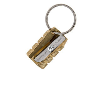 M+R Grenade Single Hole Brass Keyring Sharpener
