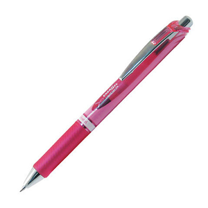 Pentel EnerGel Pink Ribbon Retractable Rollerball Pen BL77P
