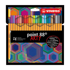 STABILO ARTY point 88 Fineliner Pen Wallet of 24
