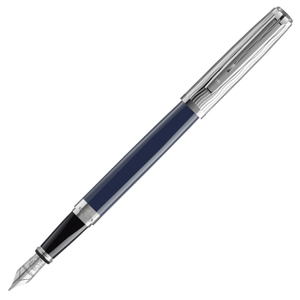 Waterman Exception Deluxe Fountain Pen Special Edition Blue with Chrome Trim