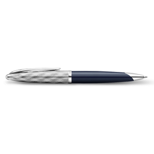 Waterman Carene Deluxe Ballpoint Pen Special Edition Blue with Chrome Trim
