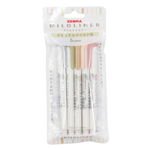 Zebra Mildliner Pen Set Natural
