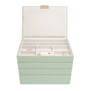 Stackers Sage Green Classic Jewelry Box Set Of Four