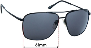 Sunglass Fix Replacement Lenses for Serengeti Navigator - 61mm Wide