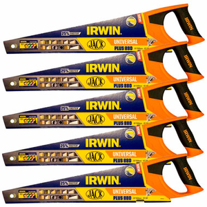 Irwin Jack 880 UN 20 Universal Panel Saw 500mm 8 TPI (5 Pack)