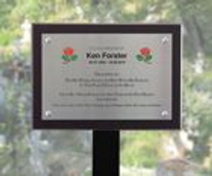 Stainless Steel Memorial Tree Plaque