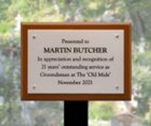 Aluminium Commemorative Tree Plaque
