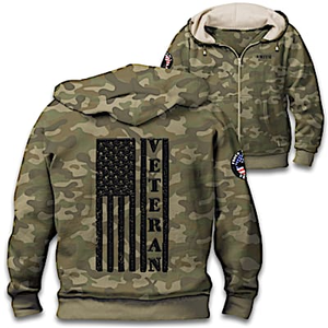 Proud Veteran Personalized Men's Jacket - M
