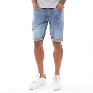 Duck And Cover Mens Zeki Denim Shorts Stone Wash