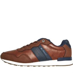 Ben Sherman Mens Owen Retro Trainers Tan