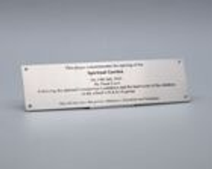 Stainless Steel Commemorative Bench Plaque