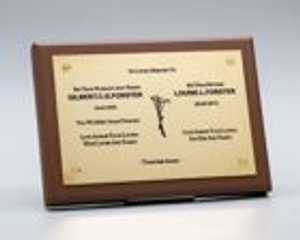 Brass Memorial Wall Plaque