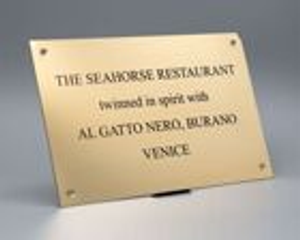 Brass Nameplate