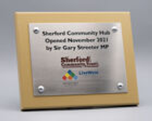Stainless Steel Commemorative Wall Plaque