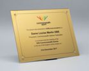 Cast Acrylic Commemorative Wall Plaque