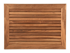 30" x 23" Teak Bath or Shower Mat with Wide Edge Framing