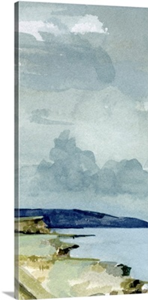 Coastal Blues Watercolor III