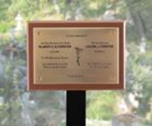 Brass Memorial Tree Plaque
