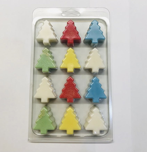 12 Cavity Christmas Tree Wax Melt Clamshell