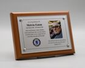Cast Acrylic Memorial Wall Plaque
