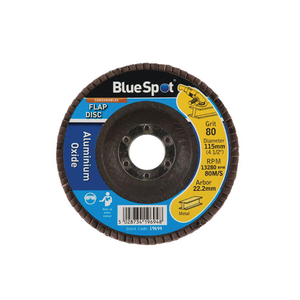 BlueSpot Tools B/S19694 Sanding Flap Disc 115mm 80 Grit