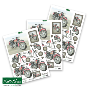 Die Cut Decoupage – BSA Twin Super Rocker (pack of 3)