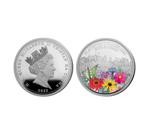 The 2022 Platinum Jubilee Tower in Bloom Silver Five Pound
