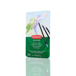 Derwent Academy Pastel Colour Pencils 12 Tin