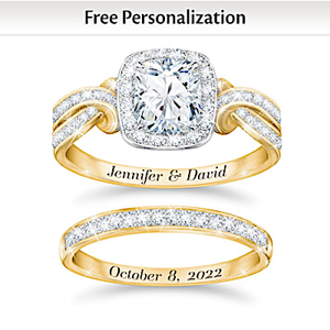 A Day To Remember Personalized Bridal Ring Set