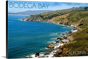 Bodega Bay, California, Ocean and Rocky Coastline