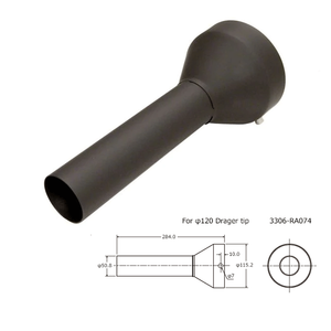 Inner Muffler Silencer - Drager Type - 115mm OD