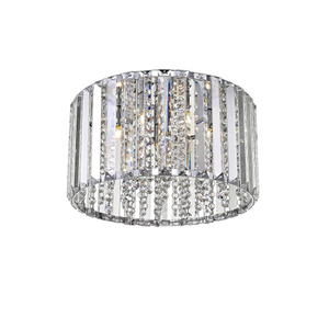 CFH1925/04/PL/CH Diore 4 Light Flush Ceiling Light Chrome Crystal
