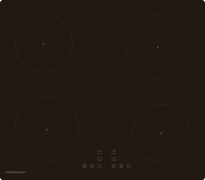 60cm 4 Zone Built-in Touch Control Induction Hob - Black