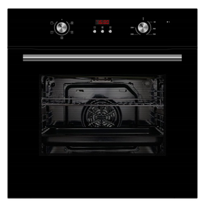 A Energy Rated 65L Built In Single Oven - Fan with Digital Time - Black